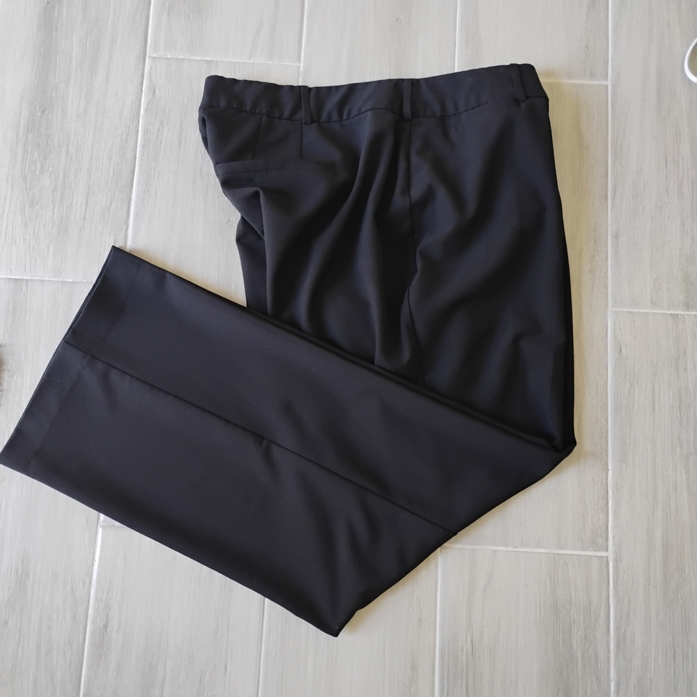 Lane Bryant Women's Elegant Black Wide Leg Trousers Size 22L